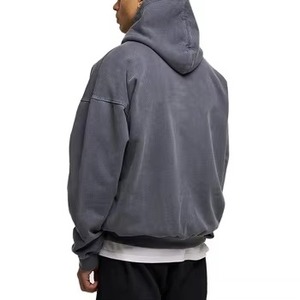 Vente en gros de sweats à capuche épais sans cordon de serrage, personnalisables avec logo imprimé numériquement, en coton French Terry, coupe oversize - Product Image 4