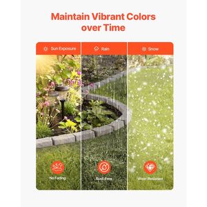 Bordatura Paesaggistica Realistica in Finta Pietra 46,4 x 2,2 cm, Bordura da Giardino Flessibile a Forma di Mattone con Picchetti di Ancoraggio, Facile da Installare - Product Image 6