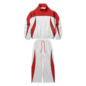 Conjunto Deportivo de Dos Piezas para Hombre, Chaqueta Cortavientos con Cierre y Pantalones Deportivos de Nailon y Poliéster - Product Image 2