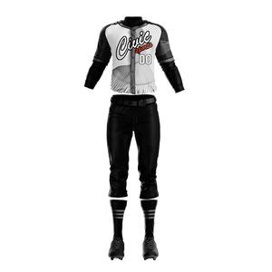 Venta al por mayor de calidad superior V cuello uniforme de béisbol Conjunto personalizado sublimado Unisex alta tela - Product Image 1