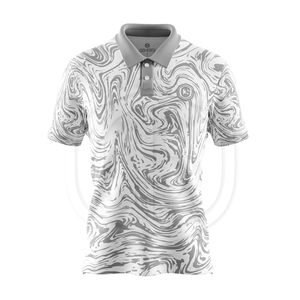 Chemises polo personnalisées en polyester 100% fabriquées directement en usine, design coupé-cousu sur mesure - Product Image 6