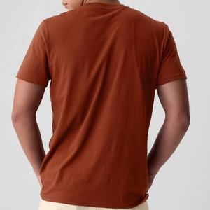 Men's Pocket T-<b>Shirt</b> <b>100</b>% <b>Polyester</b> Front Logo Custom Short Sleeve Breathable Quick Dry Casual - Product Image 2