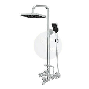 Ensemble de salle de bain avec pommeau de douche pluie, commande intelligente du mitigeur et design haut de gamme pour salles de bain modernes et un débit d'eau fluide au quotidien - Product Image 6