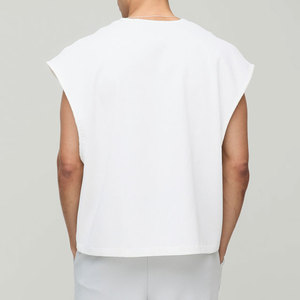 High Quality Streetwear Outdoor Summer Tank Top Fashion Casual Wear Plus Size Baggy Longline Unisex O Neck Sleeveless Singlet - Product Image 6