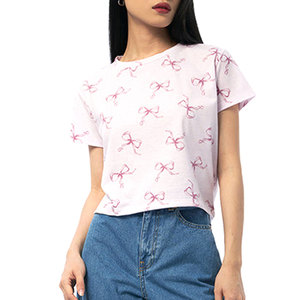 Blusas Casuales de Alta Calidad para Mujer, Transpirables, Tallas Grandes, Tops Cortos, Camisetas con Logotipo Frontal, Hechas en Pakistán - Product Image 1