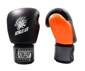 Gants de boxe en cuir véritable personnalisés de 8oz 10oz 16oz pour hommes et femmes Gants d'entraînement confortables pour l'extérieur Logo personnalisé - Product Image 1