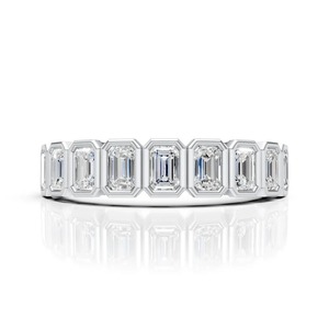 Moissanite <b>Statement</b> <b>Ring</b> Silver Bold Men's Fine Jewelry Piece Featuring Continuous Brilliant Cut Moissanite Party Cocktail <b>Ring</b> - Product Image 1