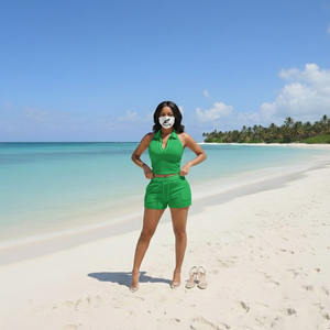 Ensemble de jupes personnalisées OEM pour femmes, comprenant un crop top à capuche avec impression de logo décontractée, idéal pour l'hiver - Product Image 6