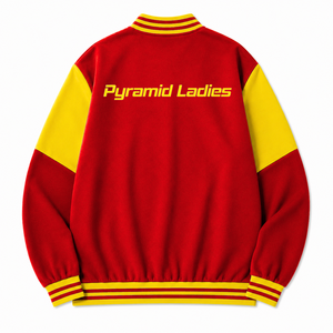 Chaqueta cortavientos personalizada NSPDK Sorority con logo bordado en azul y dorado, estilo casual para mujer con forro de poliéster. - Product Image 3