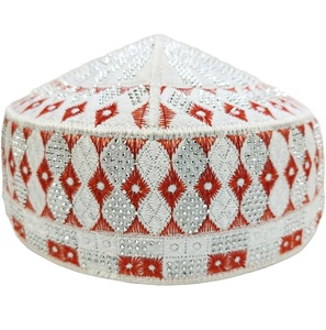 Gorros de Oración Islámicos para Masjid, Gorros Musulmanes Redondos Multicolor con Diseño Personalizado, Gorros para Namaz, Gorros Turcos para Tableeg - Product Image 1