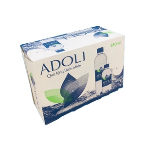 Customized Folding Corrugated Rectangle Kraft Paper Boxes Recycled <b>Materials</b> Slotted Design for Beverage Mineral Water Watch - Product Image 1