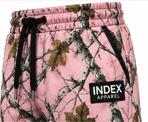 ชุดวอร์มลายพรางสีชมพูสำหรับผู้ชาย ยี่ห้อ Index Apparel เสื้อฮู้ดซิปเต็มตัวพร้อมกางเกงจ็อกกิ้ง - Product Image 6