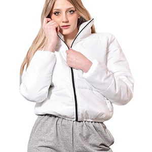 Veste d'hiver longue matelassée pour femmes, avec logo personnalisé, manteaux en duvet pour femmes - Product Image 1