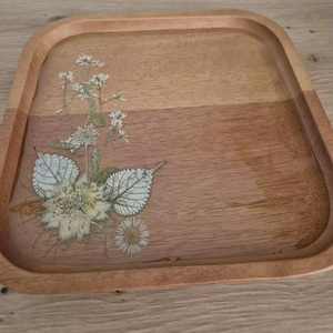 Luxury Wooden Tray Best Quality Top Selling Durable Eco Friendly Serving <b>Decorative</b> Home <b>Kitchen</b> Use Design Style - Product Image 1