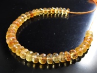 Vente en gros PMEGEMSBEADS Perles rondes facettées ombrées en Citrine naturelle, brin de 8 pouces, perles en vrac Minas Gerais pour la fabrication de bijoux, 10 brins