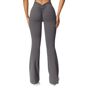 Leggings de Yoga Acampanados Sin Costuras para Mujer OEM ODM, Malla Elástica en Cuatro Direcciones, Ecológicos, Cintura Elástica, Transpirables, para Fitness y Gimnasio, Venta al por Mayor - Product Image 3