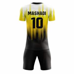 Uniformes deportivos de fútbol unisex para clubes, uniformes de fútbol de alta calidad en tela de poliéster transpirable y elástica. - Product Image 6