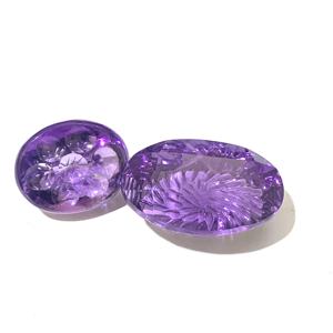 Améthyste naturelle taille ovale certifiée IGI, pierres précieuses de haute qualité en vrac pour la fabrication de bijoux - Product Image 6