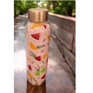 Botella de Agua de Cobre Sólido de Alta Calidad para Beber, Artículo para Catering con Diseño Impreso - Product Image 1