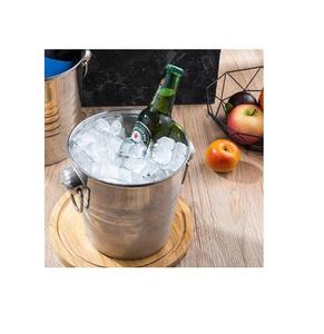 Cubo de Hielo Decorativo de Metal, Enfriador de Bebidas Estilo Vintage, Asa Resistente, Diseño Aislado, Perfecto para Fiestas y Eventos - Product Image 6