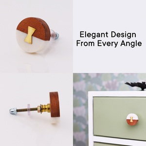 Wholesale Stone <b>Door</b> Knobs White Cupboard <b>Pulls</b> Flat Cabinet Drawer Knob Furniture <b>Handles</b> & Knobs - Product Image 4