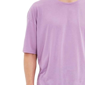 เสื้อยืดคอกลมทรงหลวม แขนสั้น ลายมัดย้อม สีม่วงลาเวนเดอร์ ผ้าฝ้าย ระบายอากาศได้ดี น้ำหนัก 320 กรัม สำหรับผู้ชาย - Product Image 6