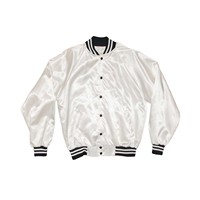 Veste de sport en satin noir pour homme avec manches rayées rouge et blanc, col rabattu, vêtement décontracté pour l'automne