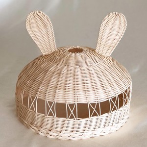 Rabbit shaped rattan pendant <b>lights</b> premium quality kids lamp <b>cover</b> decorative <b>light</b> shade - Product Image 2
