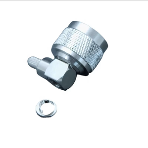 Conector RF Macho Tipo N de Ángulo Recto para Cable Coaxial, Impedancia de 50 Ohmios, Diseño de Montaje en Línea con Conexión por Crimpado - Product Image 5