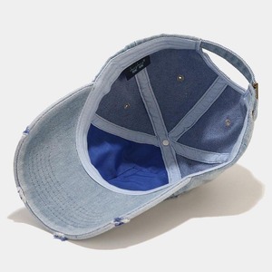 Casquette de baseball unisexe tendance style streetwear délavé avec lettres brodées, visière pare-soleil, pour l'exportation transfrontalière AliExpress - Product Image 4