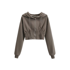 Premium Quality <b>Women's</b> Cropped <b>Hoodie</b> in Stylish Design Available in All Colors for Winter Season Crop <b>Hoodie</b> - Product Image 4
