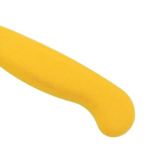Couteaux à éplucher de cuisine à manche jaune avec lame pointue argentée et poignée incurvée pour l'épluchage des fruits et la préparation des légumes - Product Image 5