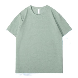 Camiseta Básica Unisex de Cuello Redondo, Manga Corta, Holgada, de Secado Rápido, 180G, de Algodón, con Logotipo Bordado Personalizado OEM de Fábrica BD China - Product Image 5