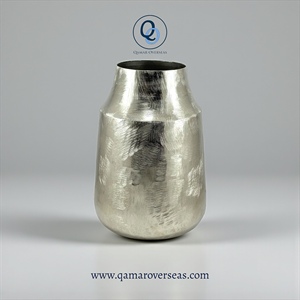 <b>Silver</b> <b>Top</b> Selling Flower Vase For Home Decoration Aluminium Metal Flower Vase Embossed Design Customisable - Product Image 3