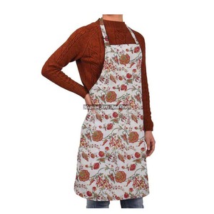 Block Printed Cotton Sleeveless Kitchen Home Aprons Home Cleaning <b>Tools</b> Chefs Home Restaurants Hotels - Product Image 3