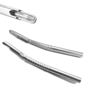 Grattoir osseux dentaire en acier inoxydable, instrument chirurgical manuel, outil de raclage de précision pour la chirurgie buccale et les procédures de greffe - Product Image 1
