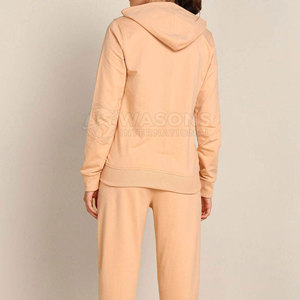 Chándales personalizados con logo impreso para mujer, para uso en exteriores y calle, tallas grandes, color sólido, ropa informal para mujer. - Product Image 4