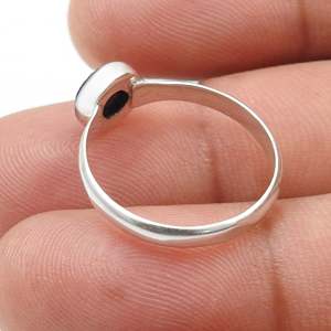 Natural <b>Lapis</b> <b>Lazuli</b> Gemstone <b>Ring</b> Crafted From 925 Sterling Silver Best Selling Round Cut Bezel Set Gemstone Bohemian <b>Ring</b> - Product Image 4