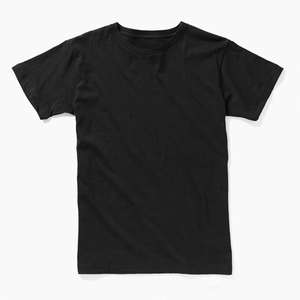 T-shirts noirs pour hommes en gros, t-shirts unisexes légers à manches courtes personnalisés en gros - Product Image 1