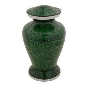 Urnas funerarias de aluminio de alta calidad para adultos con acabado en estaño y mármol azul, urna metálica para cenizas humanas. - Product Image 3