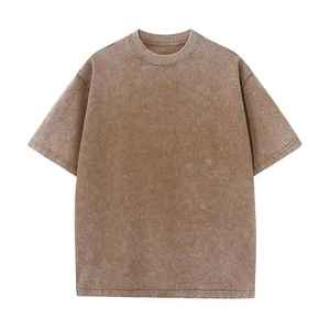 Wholesale Men Washed <b>Tshirt</b> Stonewashed <b>Tshirt</b> Blank 250gsm Oversized Loose Fit 240gsm Vintage Cotton <b>Tshirt</b> - Product Image 1