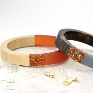 Brazalete de Resina Epoxi con Arte Abstracto, Hecho a Mano, Inspirado en Cristales, Joyería de Lujo, Regalo para Ella - Product Image 2