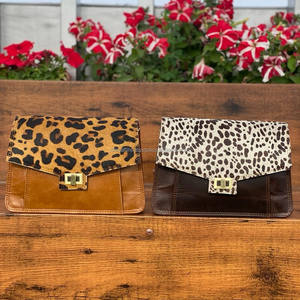 Bolsos de hombro de cuero de piel con estampado de animales de estilo recién llegado, bolsos laterales genuinos de moda de alta calidad para mujer - Product Image 3