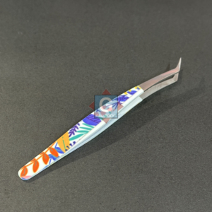 Pinzas para Extensión de Pestañas de Acero Inoxidable, Elegantes y Duraderas, con Adhesivo Impreso de 10 mm, Logotipo Personalizable, Empaque de Marca Privada - Product Image 6