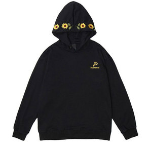 Sweat à capuche pour homme, élégant, uni, brodé, en molleton doux, mélange de coton, respirant, léger, confortable, design décontracté - Product Image 1