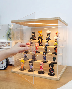 Premium Clear Acrylic 4-Step Dustproof <b>Storage</b> <b>Box</b> for Toys and Figures Portable Stackable Display Case for Retail and Models - Product Image 4