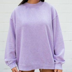 Women Mock Neck Sweatshirt Heavyweight Lined Streetwear Casual Wear - Product Image 3