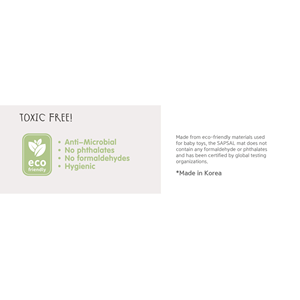 แผ่นรองเล่นสัตว์เลี้ยง Sapsal - เป็นมิตรกับสิ่งแวดล้อม กันน้ำ ทนทานสูง รองรับแรงกระแทกอย่างดี - ผลิตในเกาหลี สีฟ้า (S) - Product Image 5