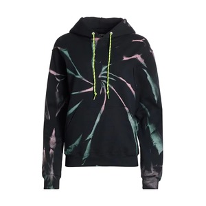 Sudadera con Capucha Tie Dye Personalizada para Mujer, Estampado en Espiral Negro, Sudadera con Bolsillo Canguro, Ropa Urbana, Venta al Por Mayor OEM - Product Image 5