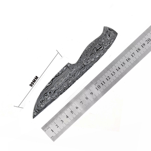 Lames de couteaux de chef vierges en acier poli, prêtes à l'assemblage - Product Image 6